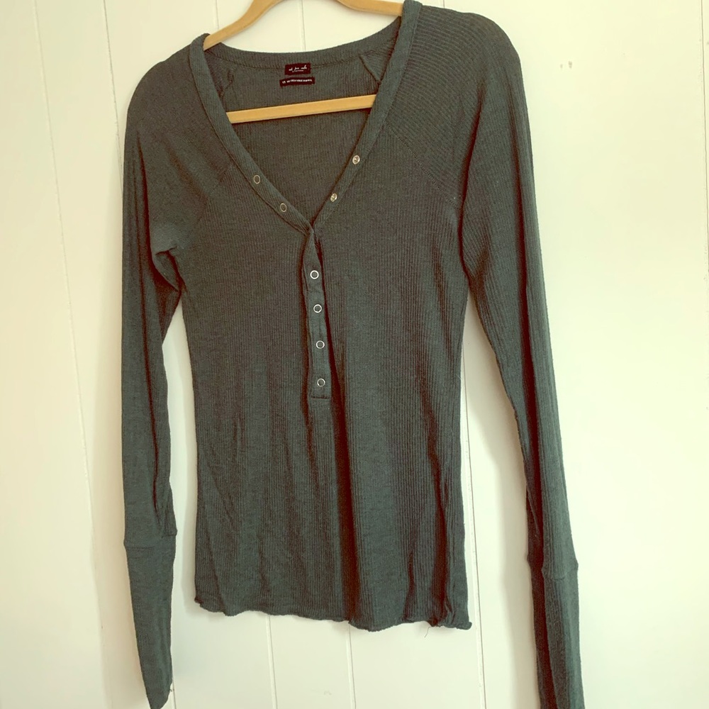 Teal Henley long sleeve
